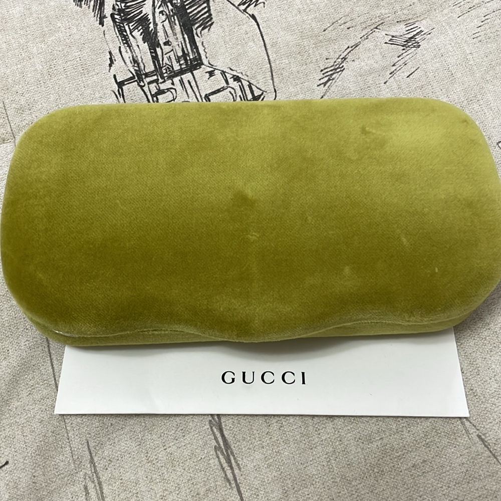 GUCCI GG0533SA 001 Square Black Shiny Black Grey Women's Sunglasses 56-17-150 - Picture 6 of 8